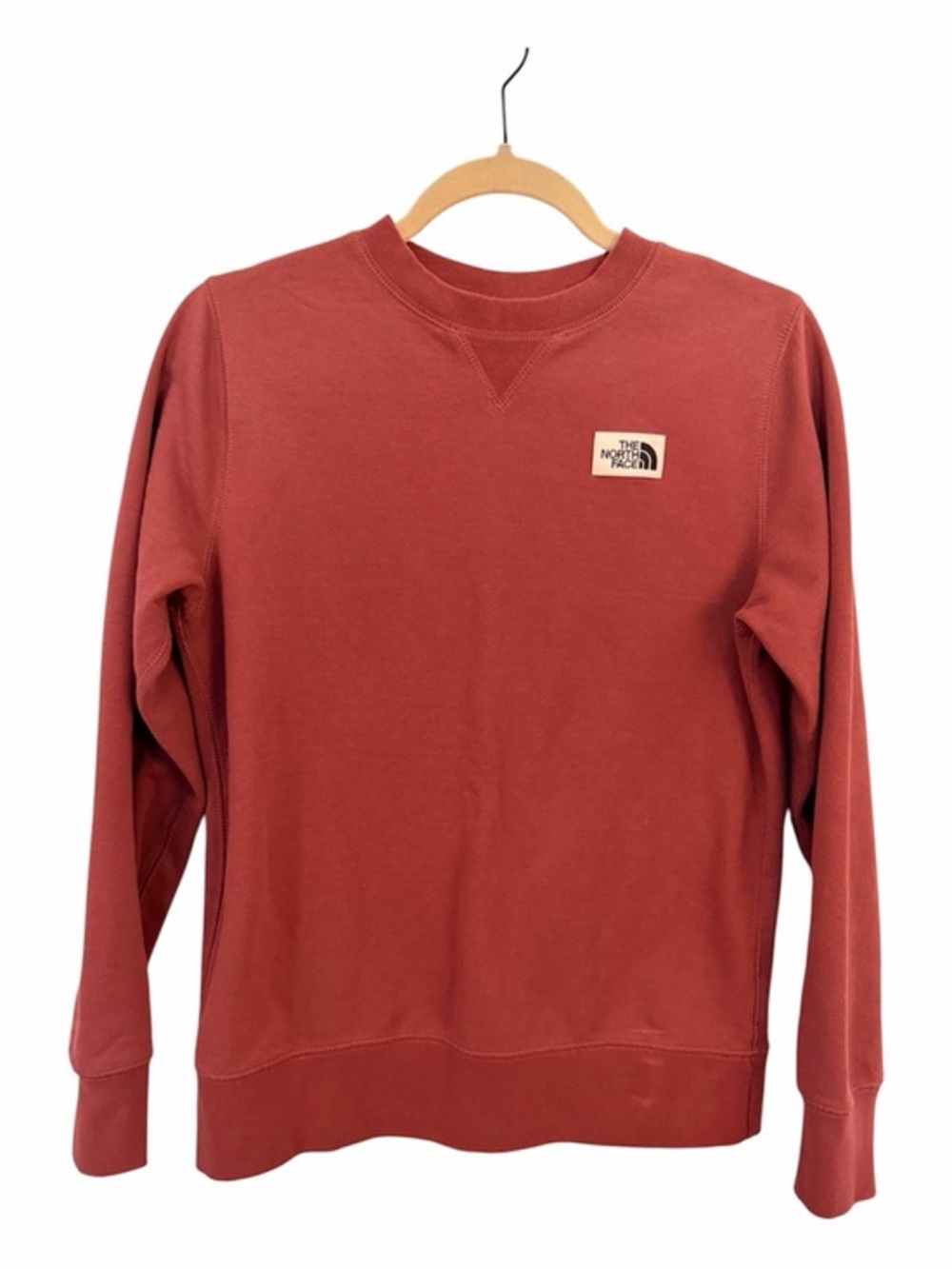 THE NORTH FACE Rust Dark Red Since Sixty-Six Crewneck Sweatshirt *FLAW